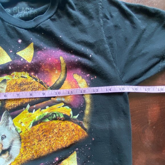Black Matter Taco Cat T-Shirt Humor Animal Sarcastic Space Small - Picture 3 of 5